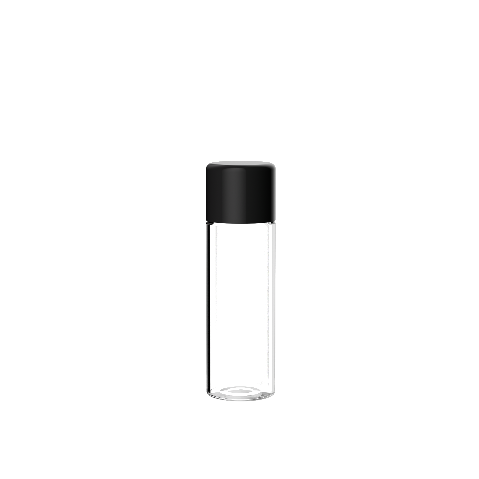 Thick-walled CR glass tube with strong child-resistant locking cap